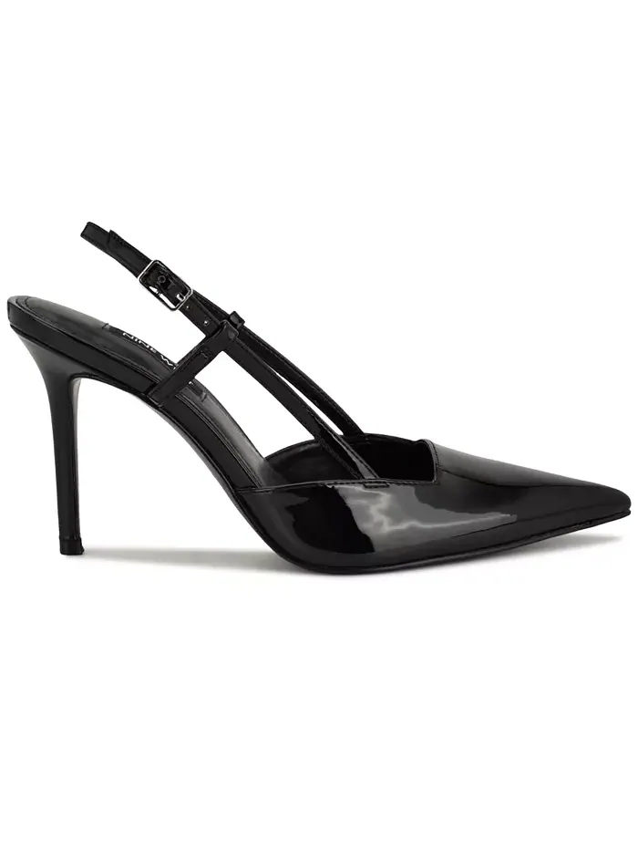 Женские туфли-лодочки Mianda на шпильке с ремешком Nine West — изображение 2 из 5, черный
