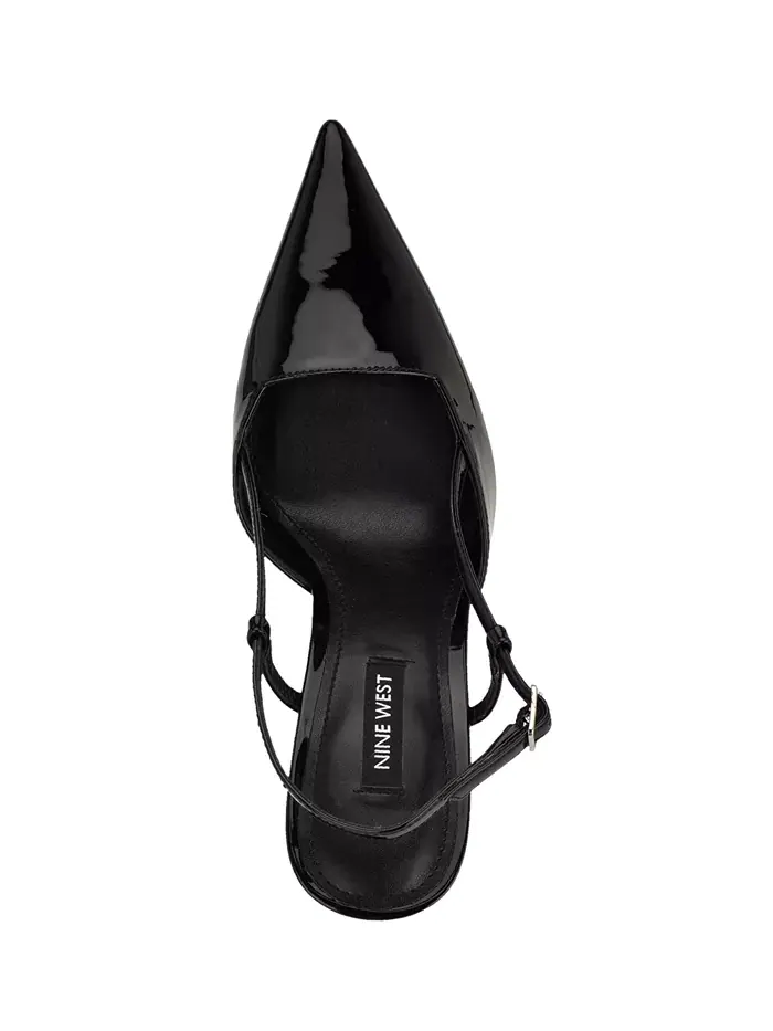 Женские туфли-лодочки Mianda на шпильке с ремешком Nine West — изображение 4 из 5, черный