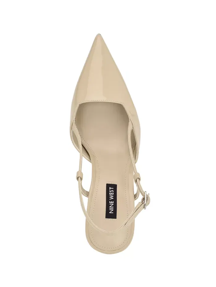 Женские туфли-лодочки Mianda на шпильке с ремешком Nine West — изображение 4 из 5, натуральный