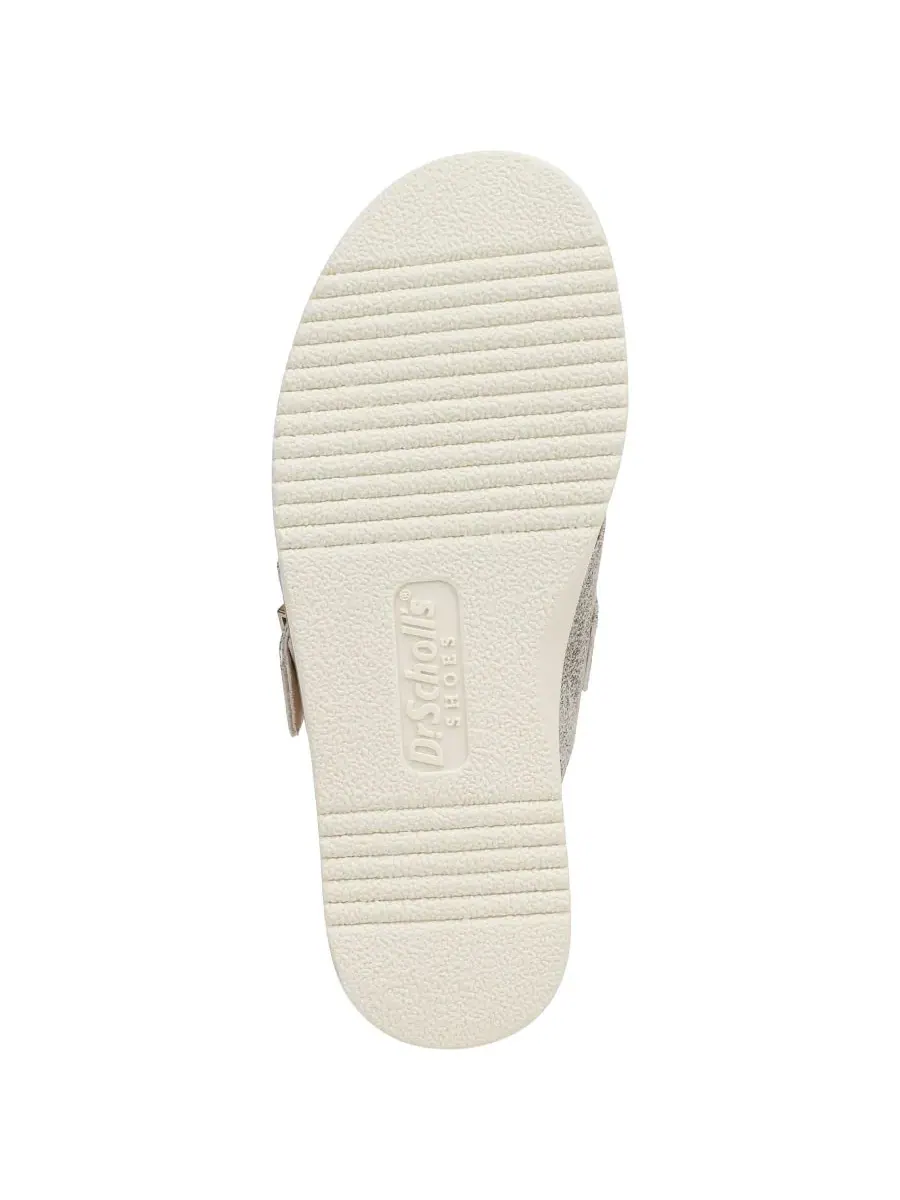 Женские сандалии-шлепанцы So Clever Dr. Scholl's — изображение 5 из 5, светлый золотистый