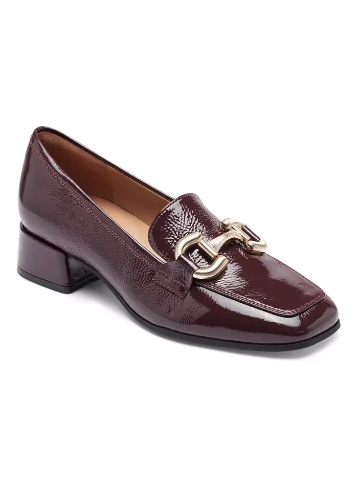 Женские лоферы Franny eFlex Bit Block Heel Easy Spirit — изображение 1 из 4, бордовый