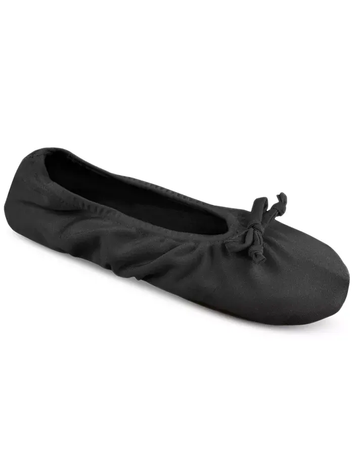 Женские эластичные атласные балетки Muk Luks