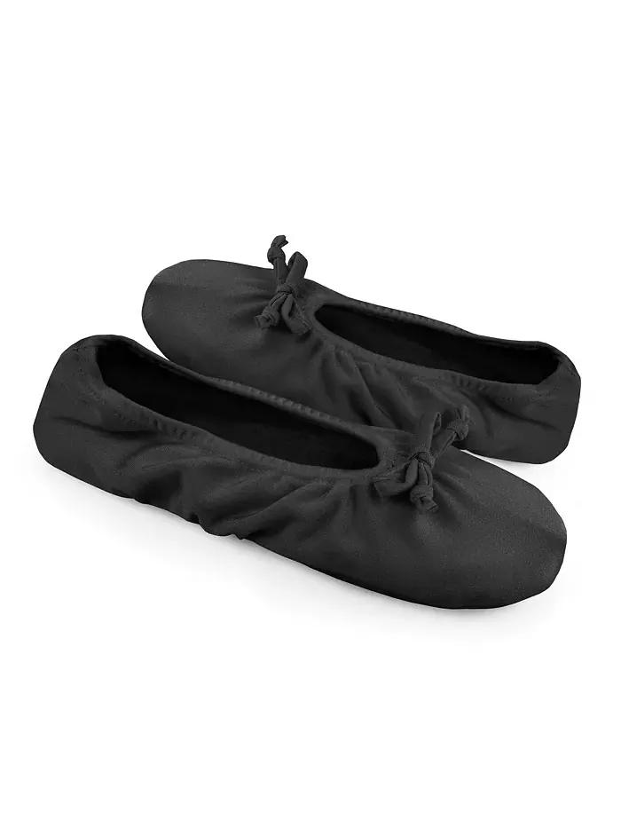 Женские эластичные атласные балетки Muk Luks — изображение 6 из 8, черный