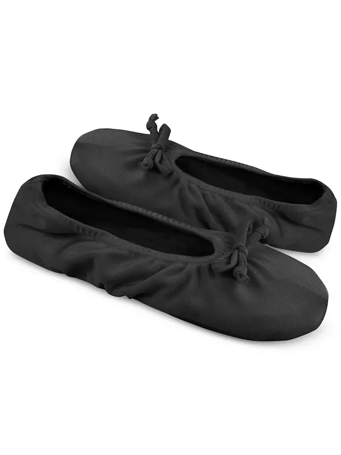 Женские эластичные атласные балетки Muk Luks — изображение 8 из 8, черный