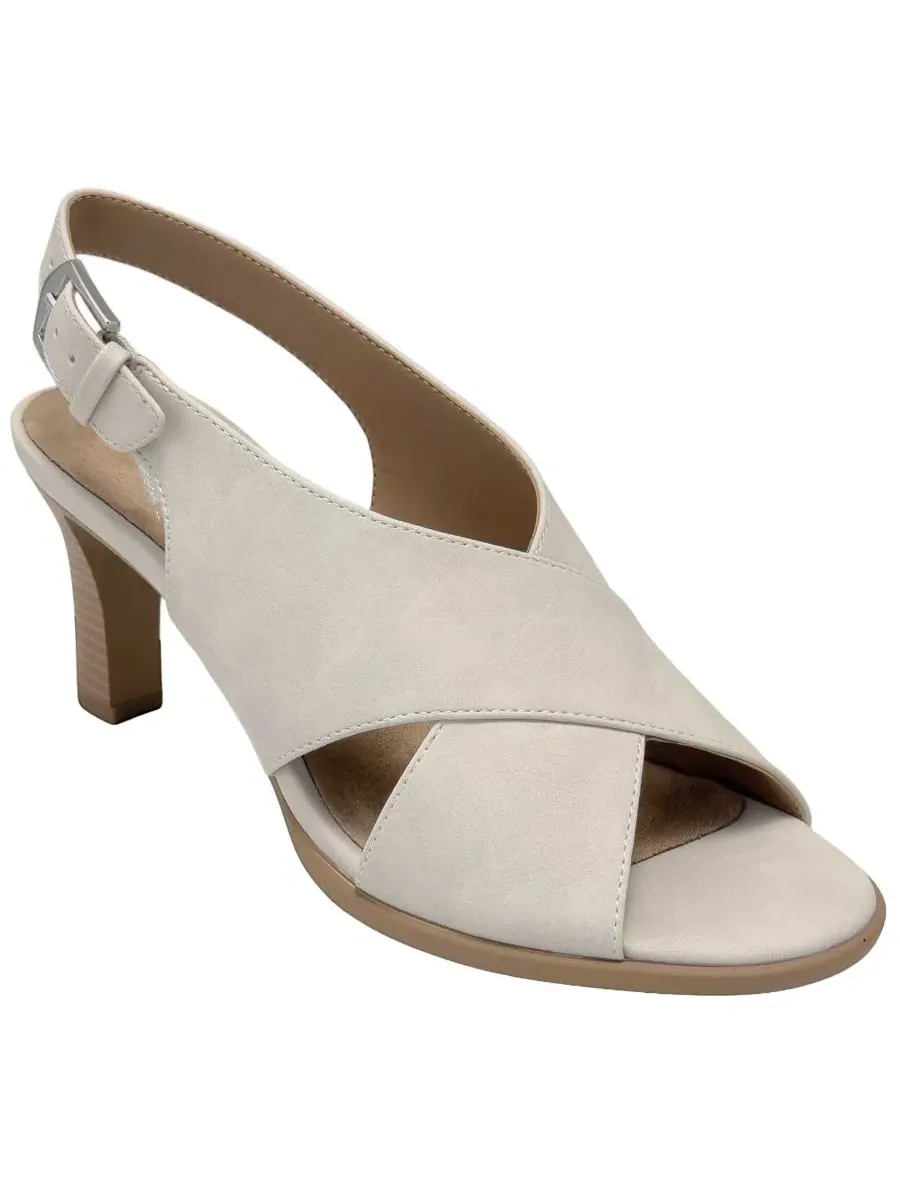 Женские сандалии на каблуке Hollis с открытой пяткой Aerosoles, Stone Faux Nubuck
