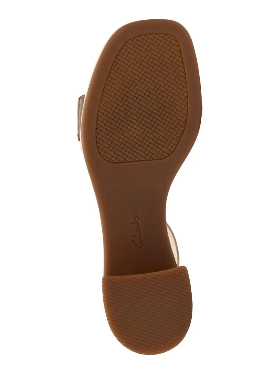 Сандалии женские Clarks Jaylan Dream с квадратным носком, кремовые, кожа — изображение 5 из 8, кремовый