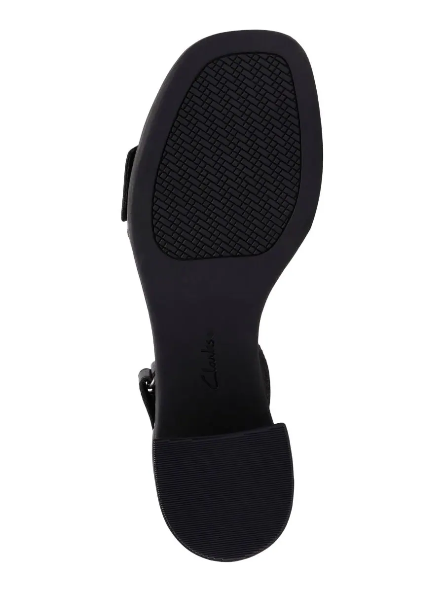 Сандалии женские Clarks Jaylan Dream, кожаные, с квадратным носком — изображение 5 из 8, черный