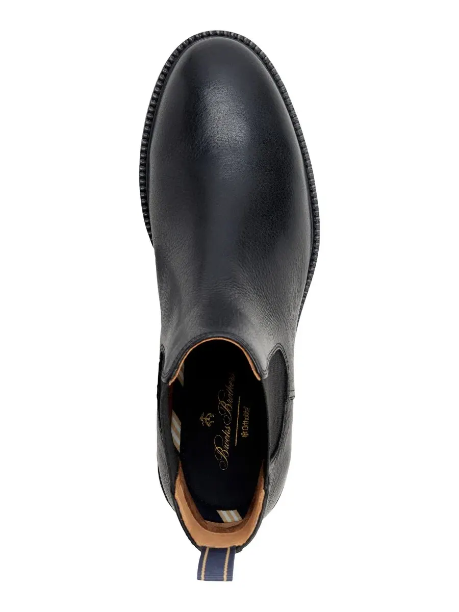 Ботинки с эластичными вставками Tremont Elastic Panel Brooks Brothers — изображение 4 из 5, черный