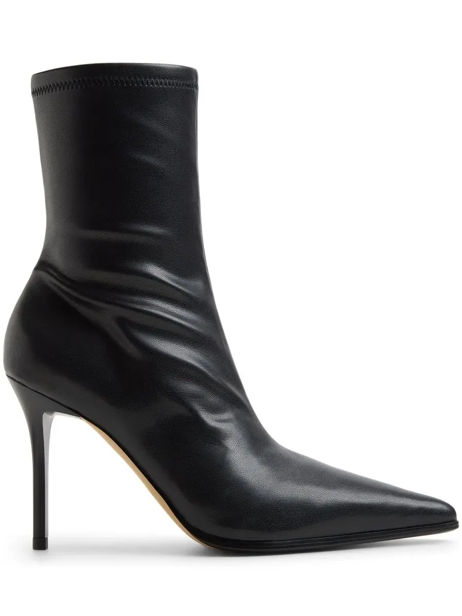 Ботильоны женские с острым носком Olilacan Pointed Toe Ankle Booties ALDO — изображение 2 из 5, черный