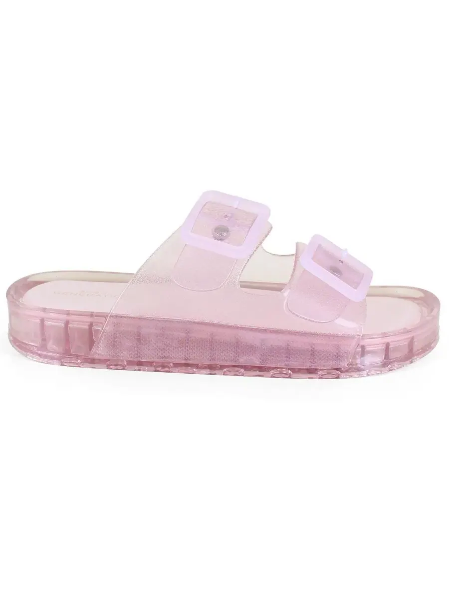 Босоножки-сандалии с платформой Marli Platform Jelly Sandal BCBGeneration — изображение 2 из 5, розовый