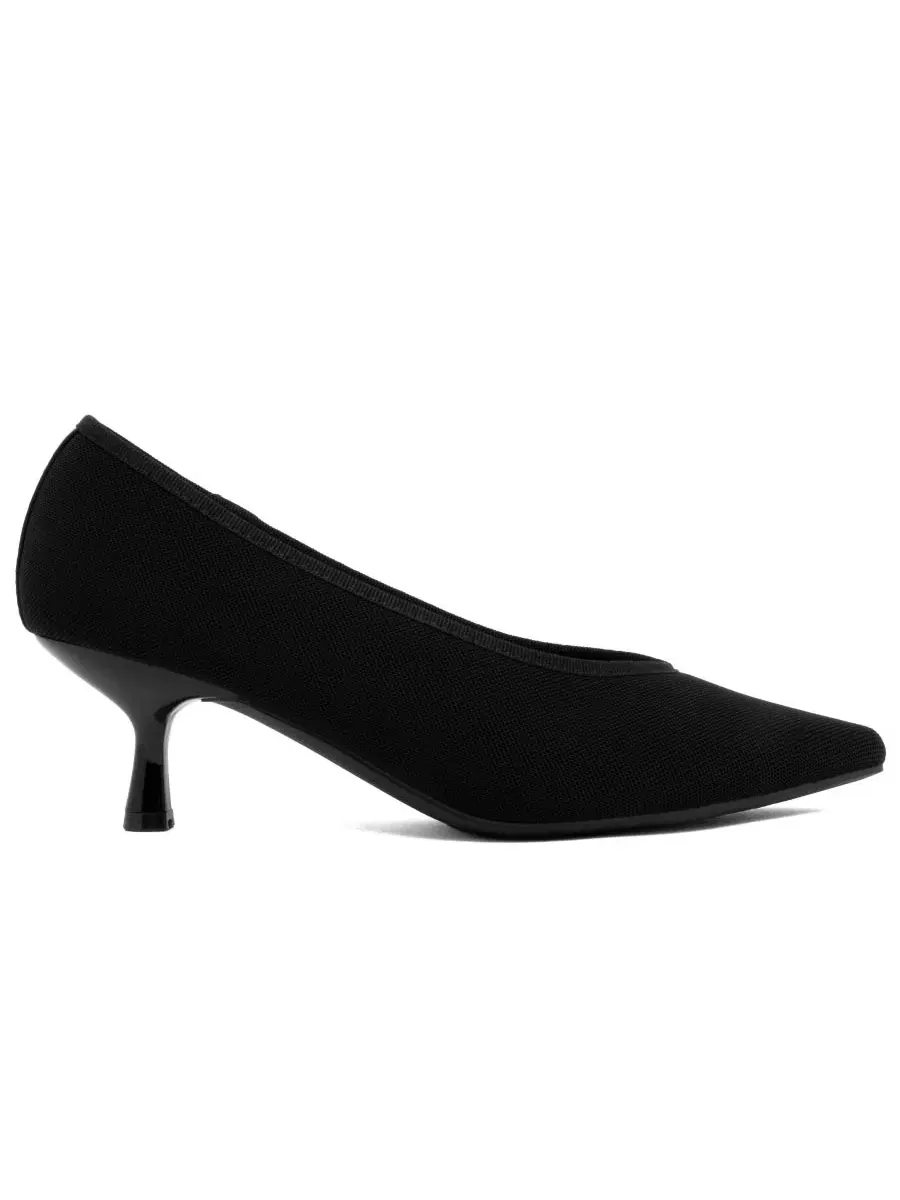 Туфли-лодочки Nellon Knit High Vamp Pointed Toe Pumps Jones New York — изображение 2 из 5, черный