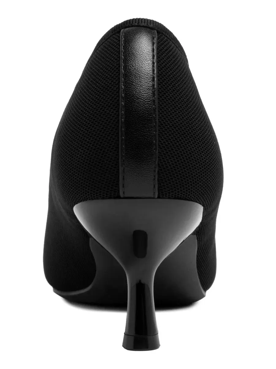 Туфли-лодочки Nellon Knit High Vamp Pointed Toe Pumps Jones New York — изображение 3 из 5, черный