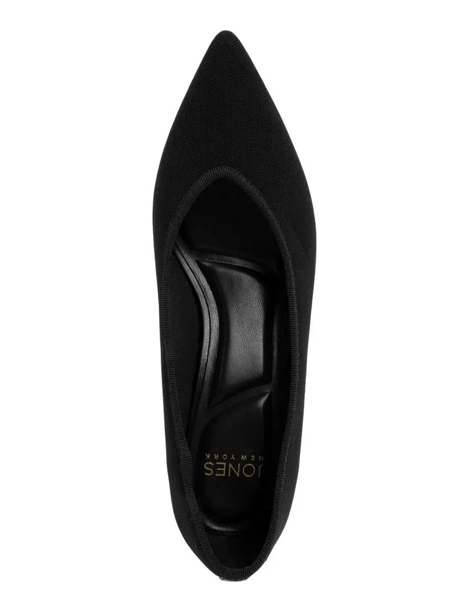 Туфли-лодочки Nellon Knit High Vamp Pointed Toe Pumps Jones New York — изображение 4 из 5, черный