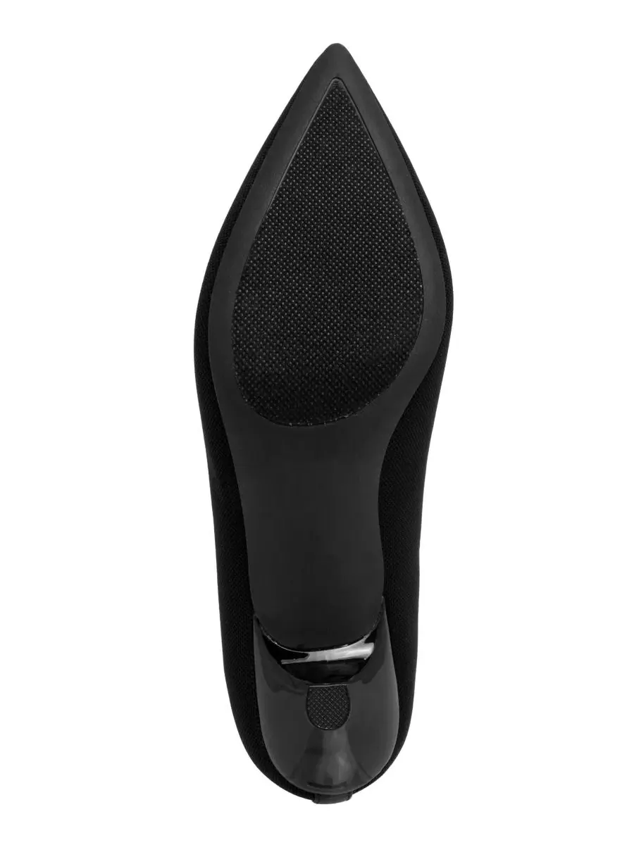 Туфли-лодочки Nellon Knit High Vamp Pointed Toe Pumps Jones New York — изображение 5 из 5, черный