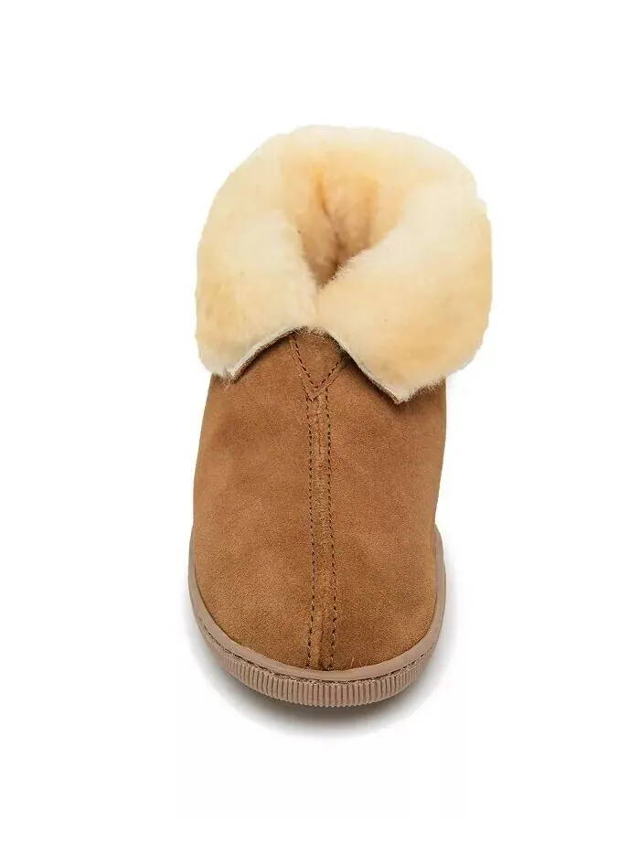Мужские тапочки-ботфорты Minnetonka — изображение 2 из 3, бежевый