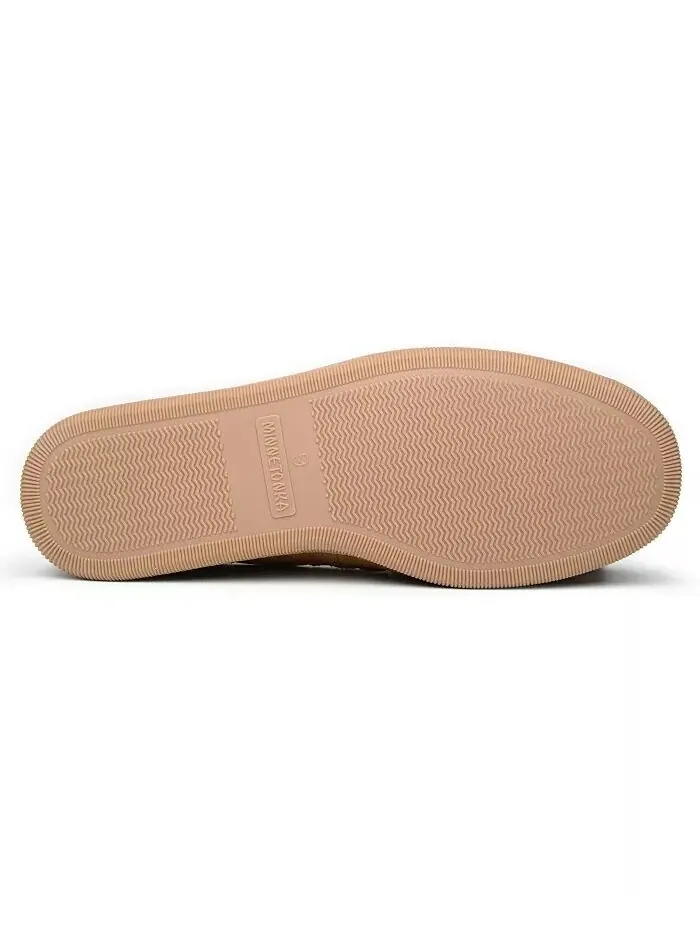 Мужские тапочки-ботфорты Minnetonka — изображение 3 из 3, бежевый