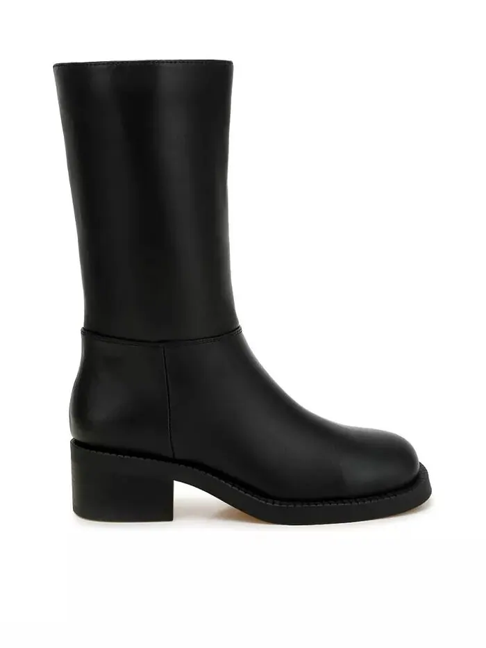 Сапоги Soora Block Heel на телячьей шкуре London Rag — изображение 1 из 3, черный