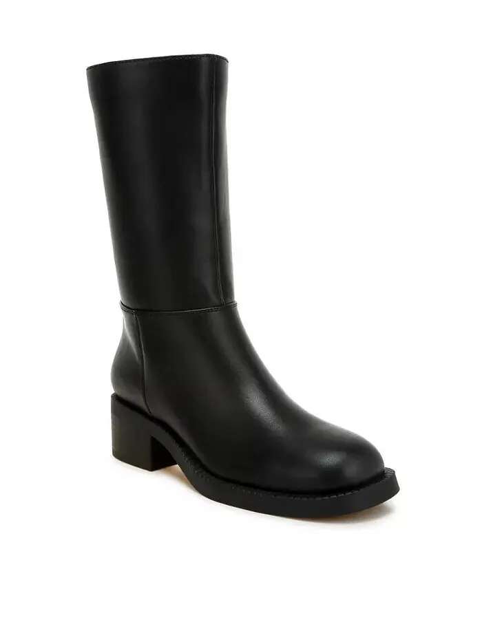 Сапоги Soora Block Heel на телячьей шкуре London Rag — изображение 2 из 3, черный