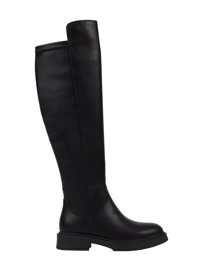 Женские эластичные классические сапоги до колена Alya GC Shoes — изображение 2 из 5, черный