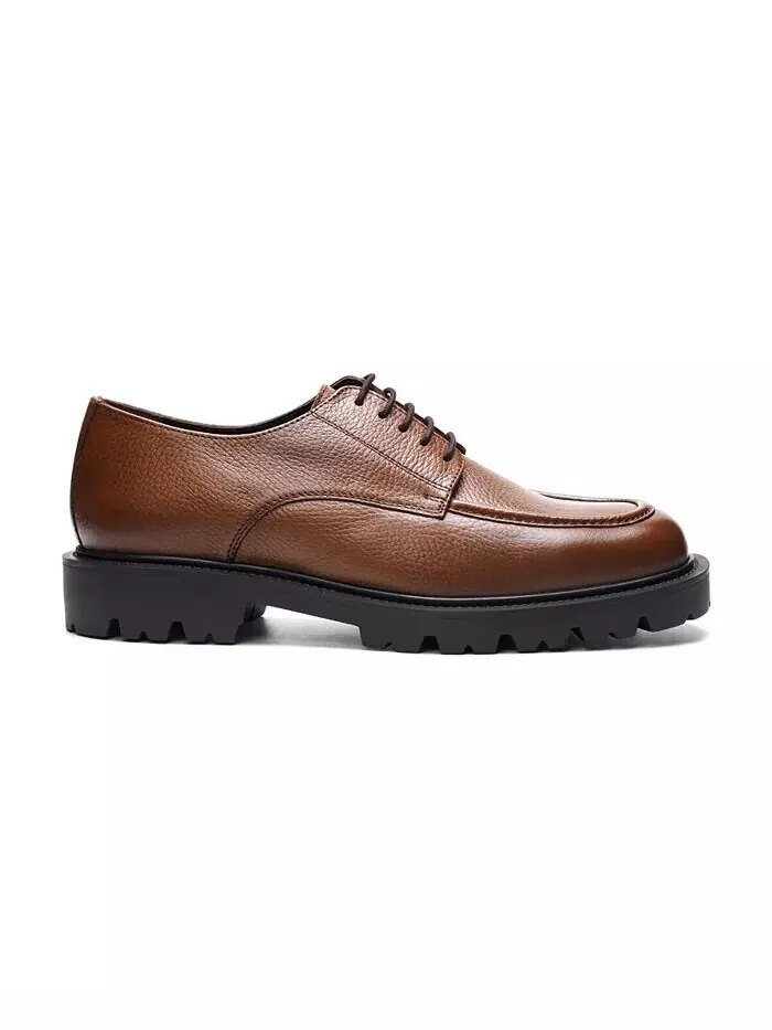 Мужские туфли Morgan Leather Lace Up A. Veer — изображение 2 из 5, бежевый