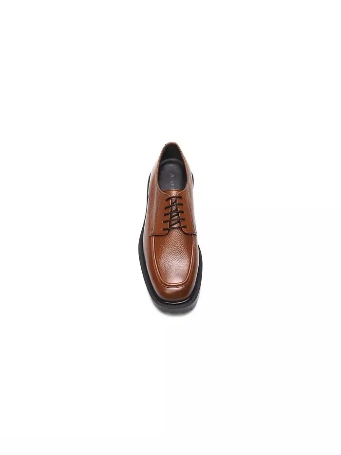 Мужские туфли Morgan Leather Lace Up A. Veer — изображение 3 из 5, бежевый