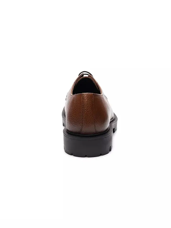 Мужские туфли Morgan Leather Lace Up A. Veer — изображение 4 из 5, бежевый