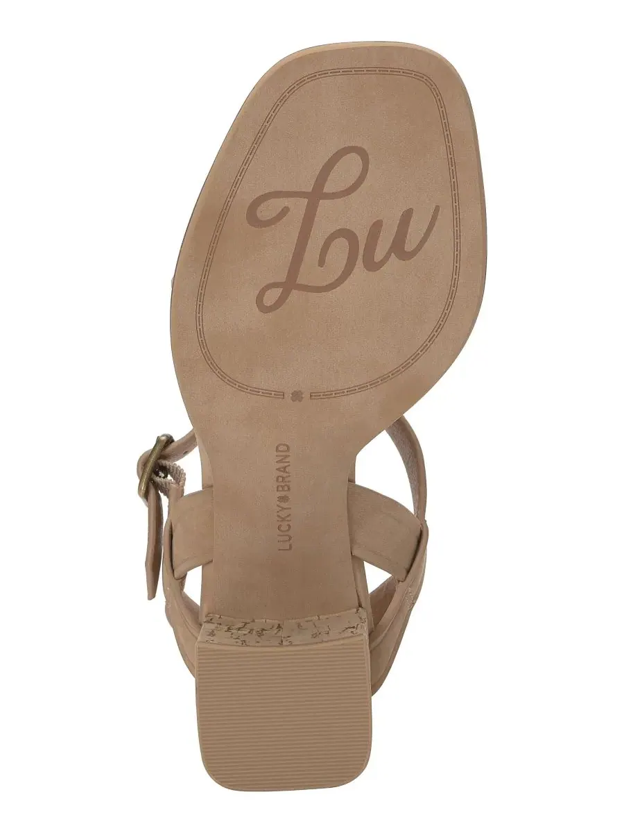 Женские сандалии на толстом каблуке Hallia Lucky Brand, Cortado Oiled Nubuck — изображение 5 из 5