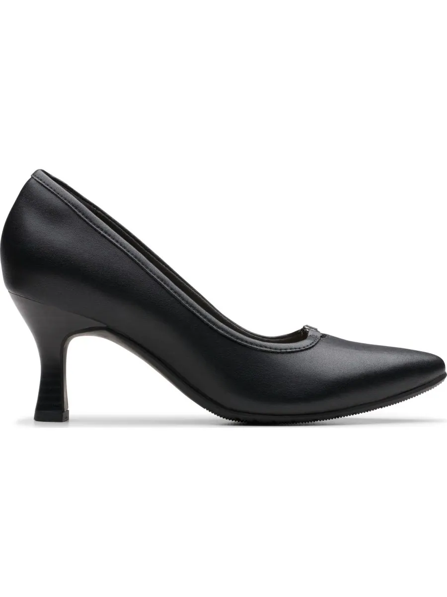 Слипоны женские Clarks Kataleyna West, кожаные — изображение 2 из 5, черный