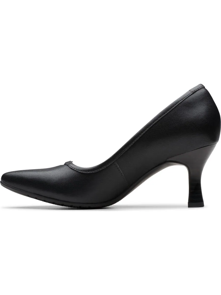 Слипоны женские Clarks Kataleyna West, кожаные — изображение 4 из 5, черный
