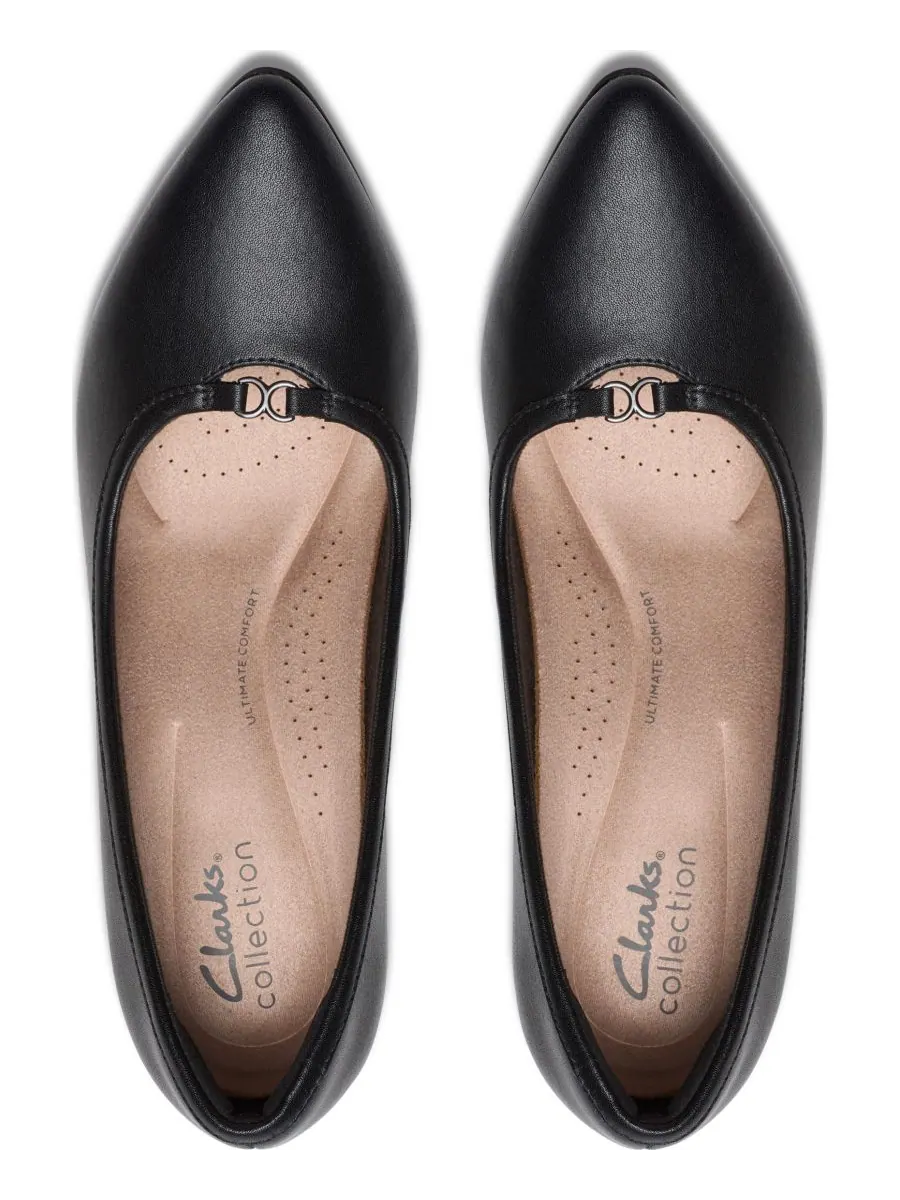 Слипоны женские Clarks Kataleyna West, кожаные — изображение 5 из 5, черный