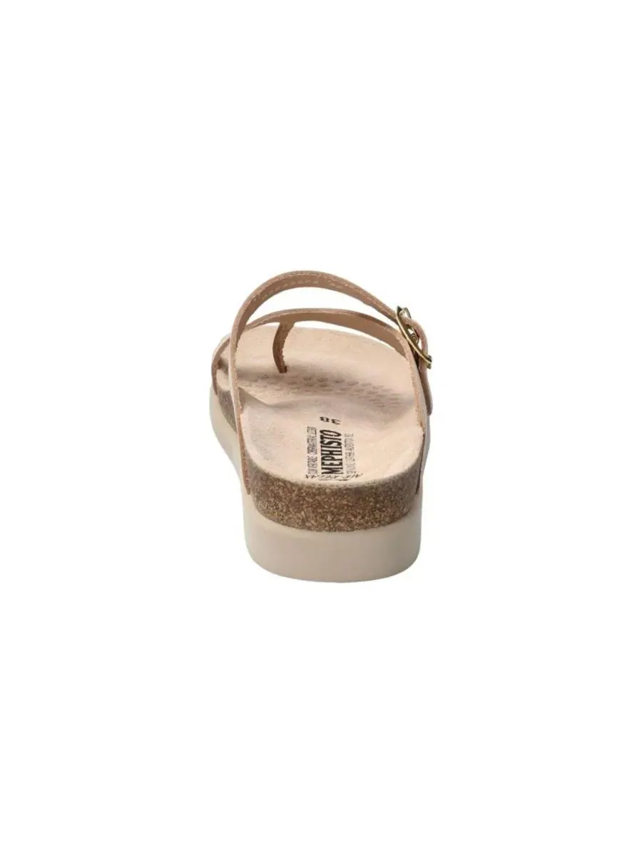 Сандалии Helen Metallics Sand Havana из кожи Mephisto — изображение 2 из 6, песочный