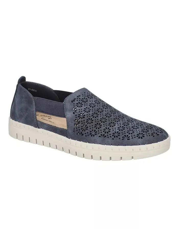 Женские туфли Megafresh Comfort на плоской подошве Easy Street — изображение 1 из 5, темно-синий