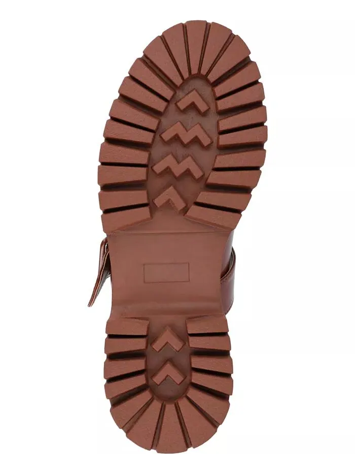 Женские туфли-лодочки Suvi Treaded Sole Mary Jane Flats Journee Collection — изображение 5 из 5, коричневый