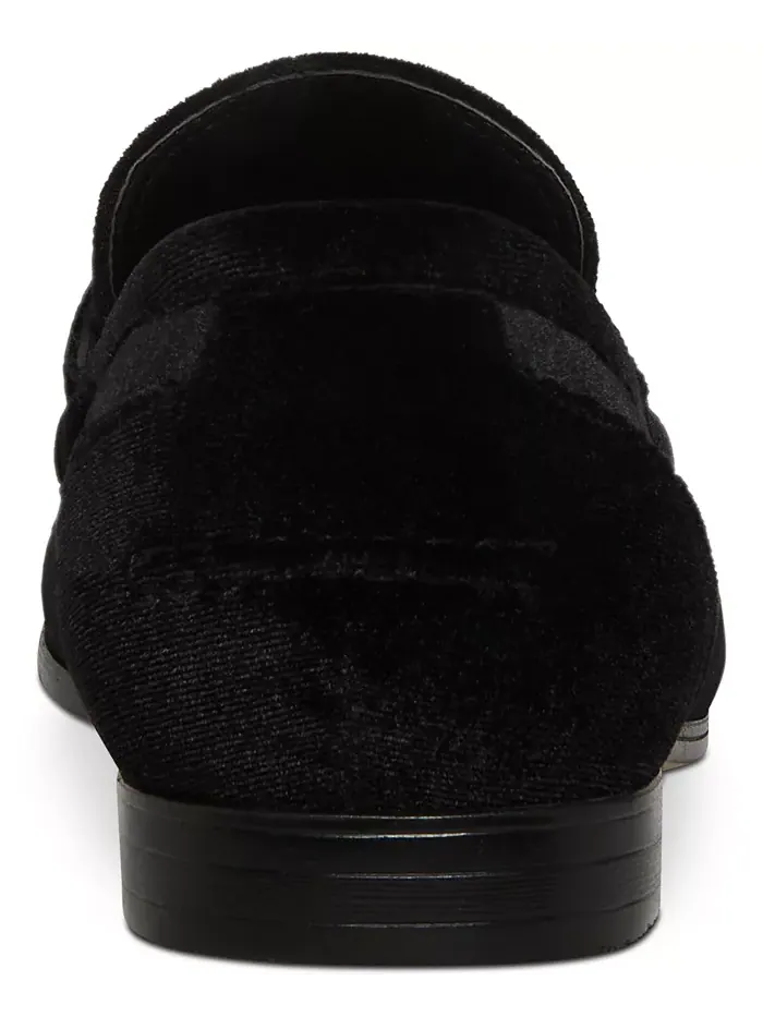 Мужские марокканские бархатные шлепанцы Smoking Slipper Steve Madden — изображение 2 из 7, черный