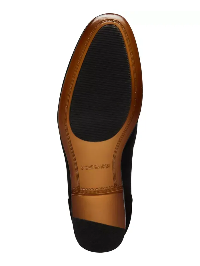 Мужские марокканские бархатные шлепанцы Smoking Slipper Steve Madden — изображение 5 из 7, черный