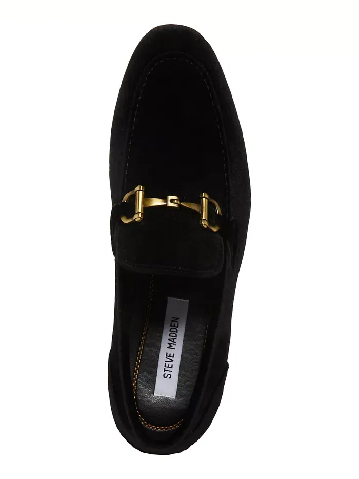 Мужские марокканские бархатные шлепанцы Smoking Slipper Steve Madden — изображение 6 из 7, черный