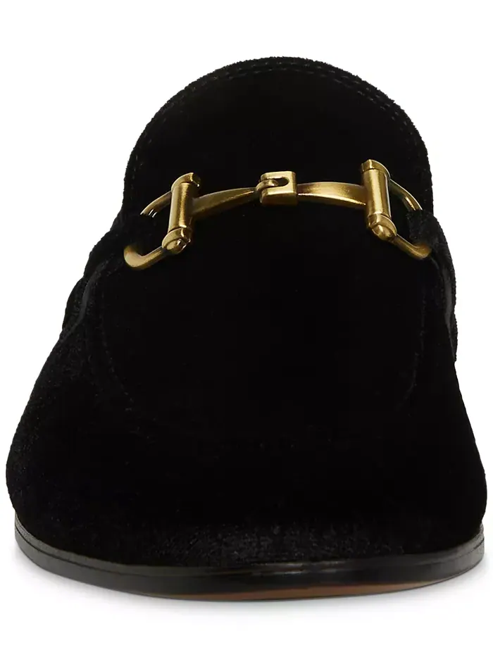 Мужские марокканские бархатные шлепанцы Smoking Slipper Steve Madden — изображение 7 из 7, черный