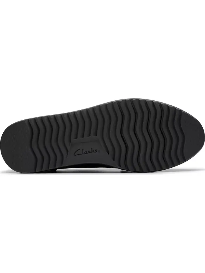 Лоферы Clarks Zylah May на низком каблуке, кожаные — изображение 4 из 8, черный