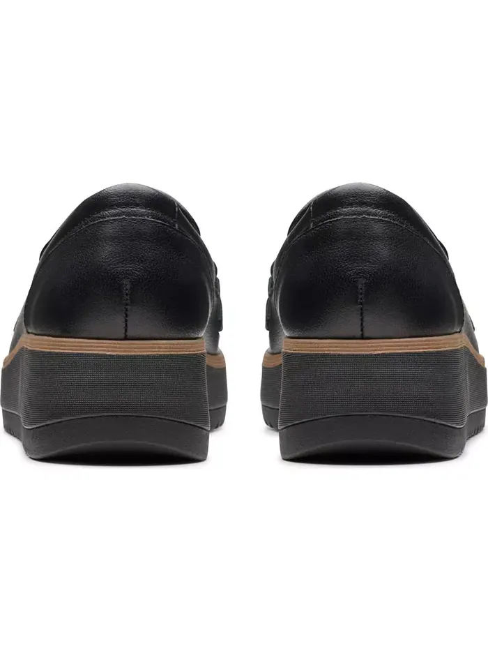 Лоферы Clarks Zylah May на низком каблуке, кожаные — изображение 6 из 8, черный
