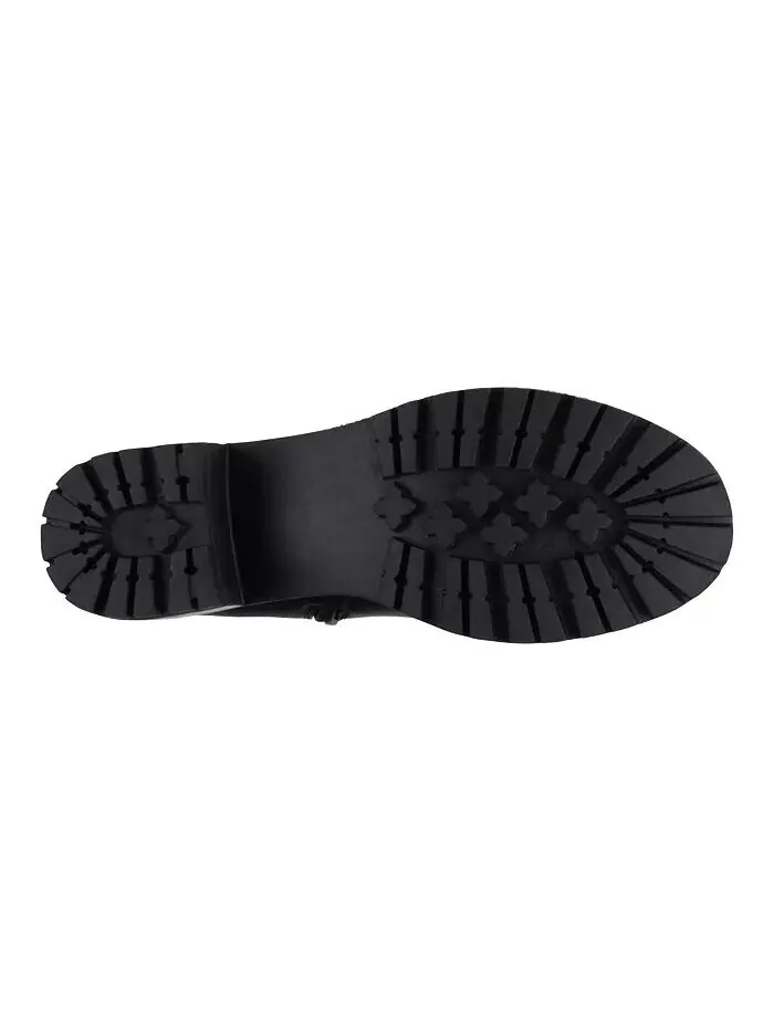 Женские сапоги Jonah Lug Sole Block Heel до колена GC Shoes — изображение 5 из 11, черный