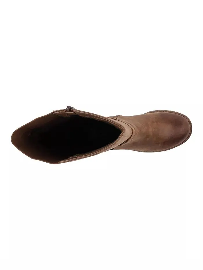 Женские сапоги Jonah Lug Sole Block Heel до колена GC Shoes — изображение 9 из 11, черный