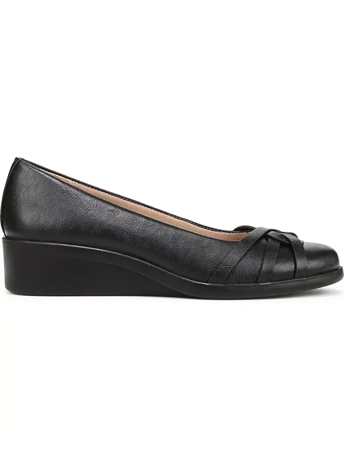 Женские балетки Jorie Low Wedge на низком клине LifeStride — изображение 2 из 5, черный