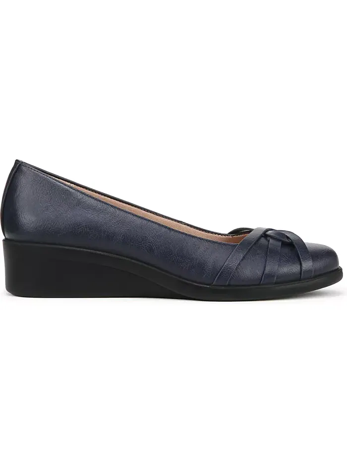 Женские балетки Jorie Low Wedge на низком клине LifeStride — изображение 2 из 5, темно-синий