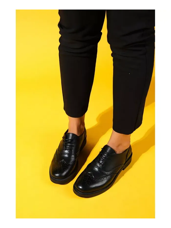 Avra Leather Oxford (женские) Forever & Always Shoes — изображение 3 из 6, черный