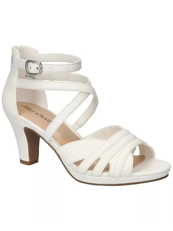 Женские сандалии Crissa Buckle Dress Easy Street — изображение 1 из 7, белый