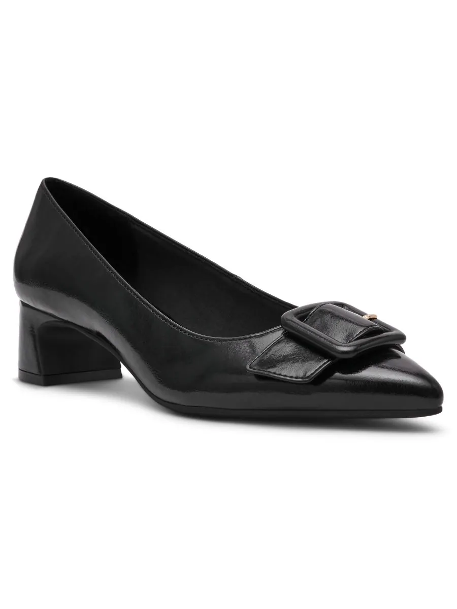 Женские туфли-лодочки Senara на блочном каблуке с пряжкой Anne Klein — изображение 1 из 7, черный