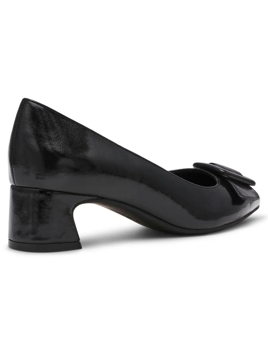 Женские туфли-лодочки Senara на блочном каблуке с пряжкой Anne Klein — изображение 3 из 7, черный