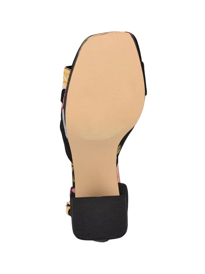 Женские босоножки Vicky с открытым носком Nine West — изображение 5 из 6, черный розовый мульти
