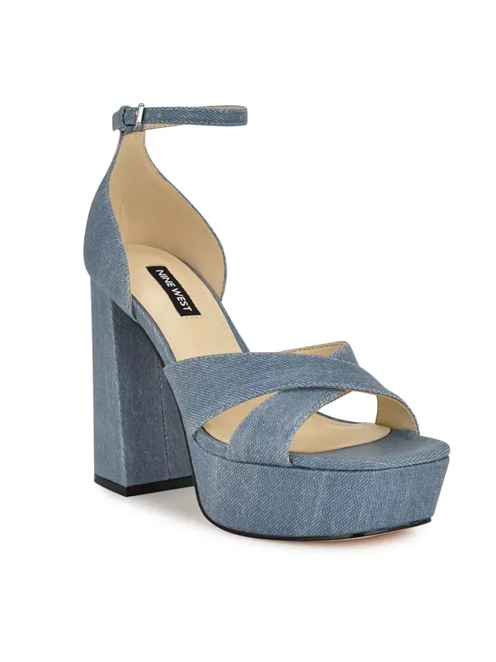 Женские босоножки Vicky с открытым носком Nine West — изображение 6 из 6, черный розовый мульти