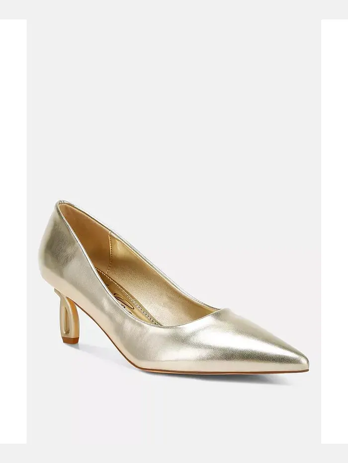 Туфли-лодочки Tagetes Metallic Fantasy на каблуке London Rag — изображение 2 из 3, золото
